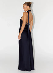 Keena Scarf Maxi Dress - Navy
